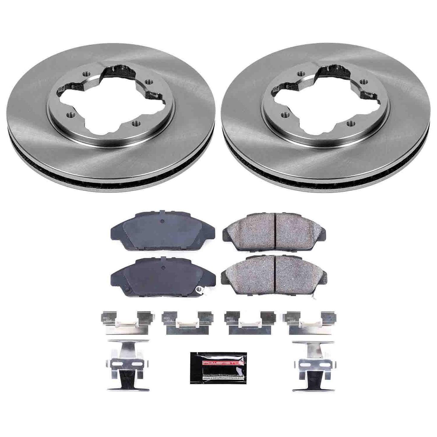 PowerStop Power Stop 90-93 Honda Accord Front Autospecialty Brake Kit KOE3164