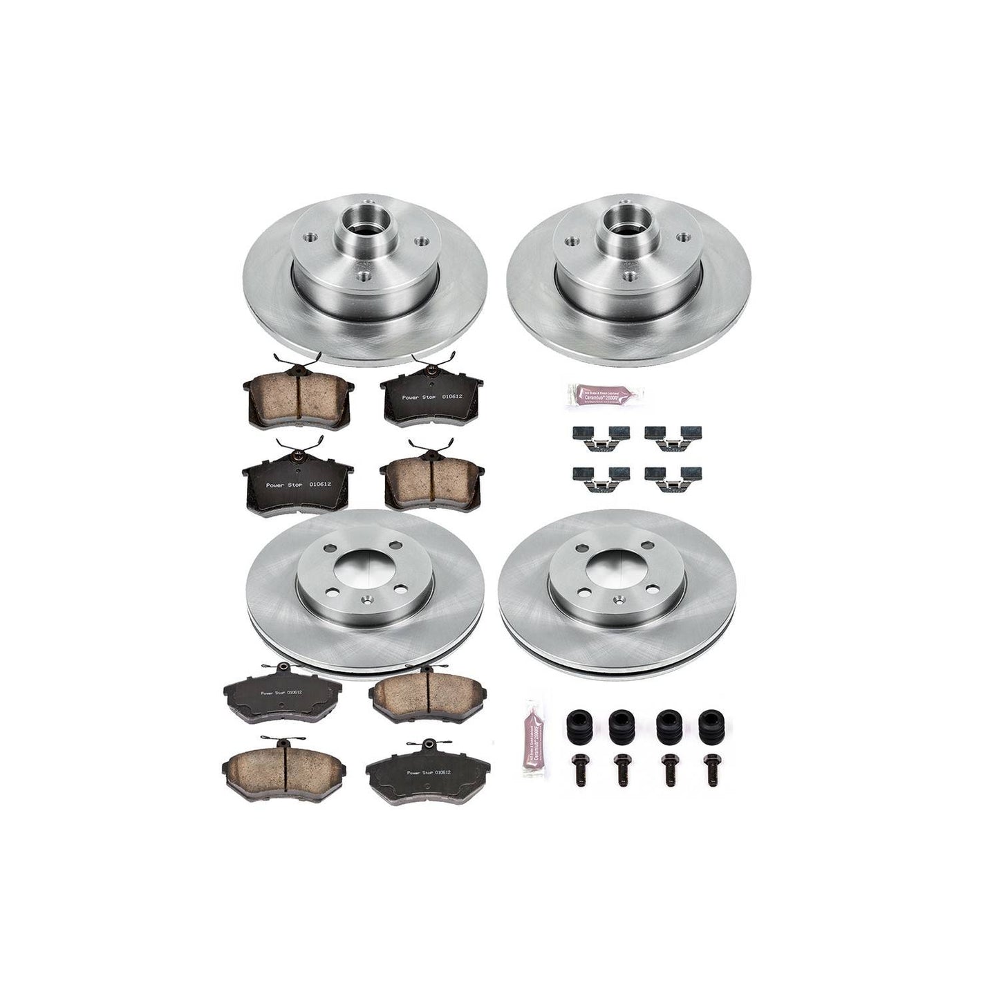 PowerStop Power Stop 99-02 Volkswagen Cabrio Front & Rear Autospecialty Brake Kit KOE375