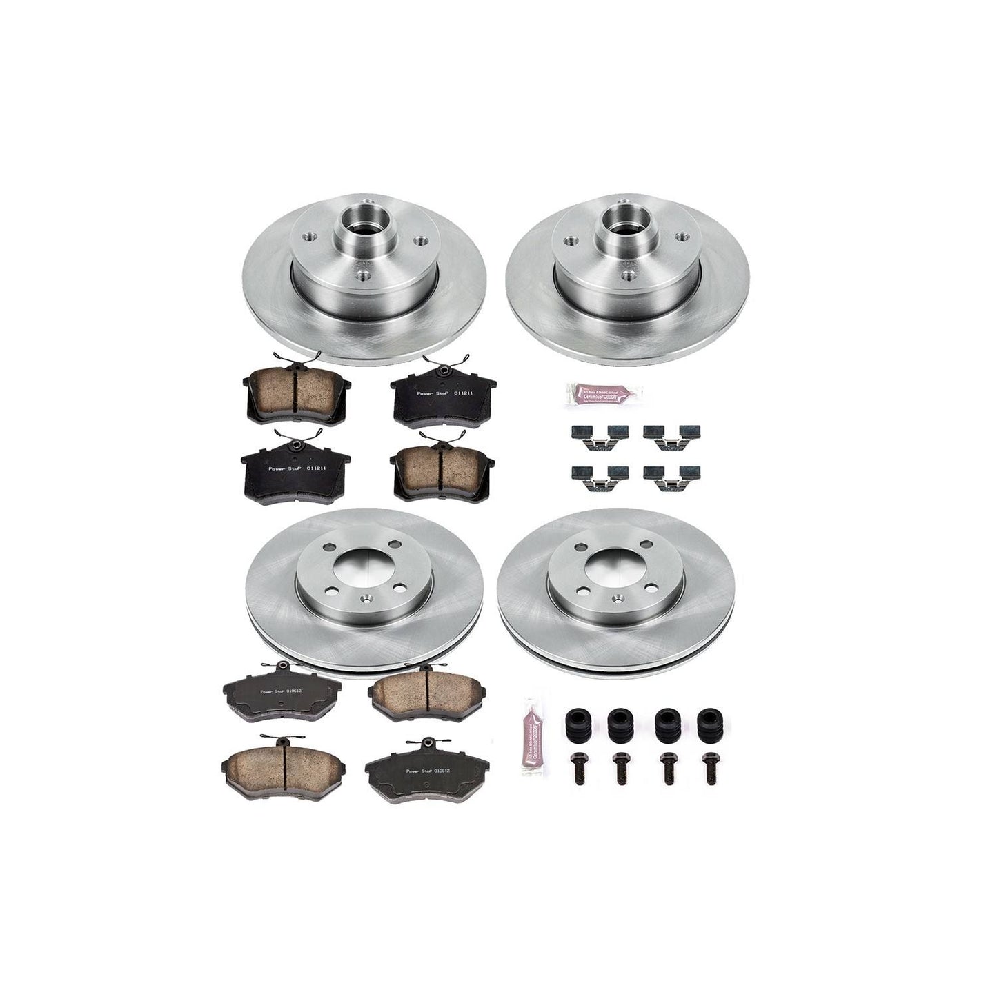 PowerStop Power Stop 95-97 Volkswagen Passat Front & Rear Autospecialty Brake Kit KOE376