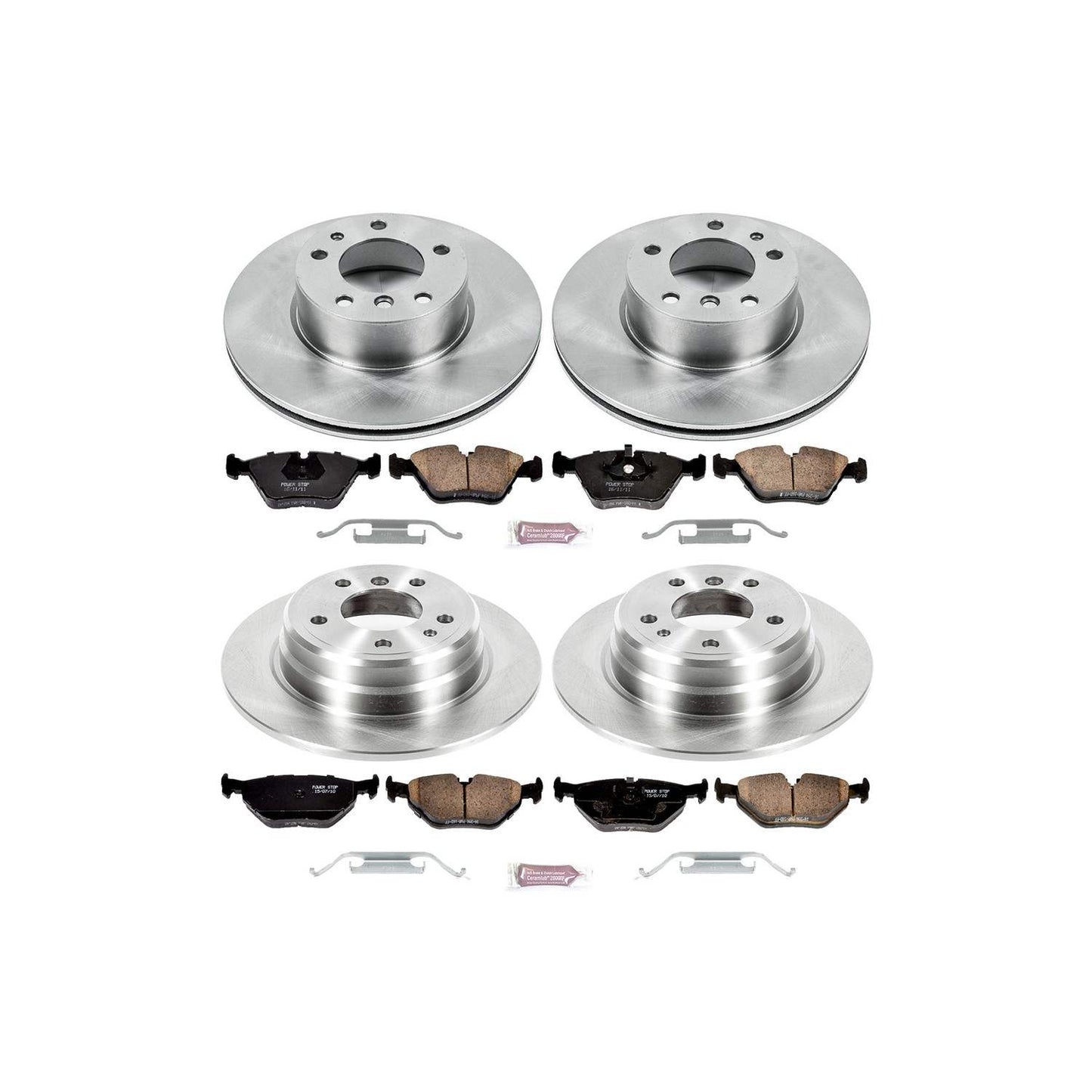 PowerStop Power Stop 90-95 BMW 525i Front & Rear Autospecialty Brake Kit KOE392