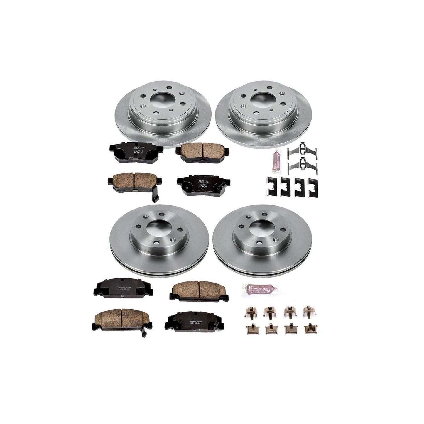 PowerStop Power Stop 1989 Honda CRX Front & Rear Autospecialty Brake Kit KOE399