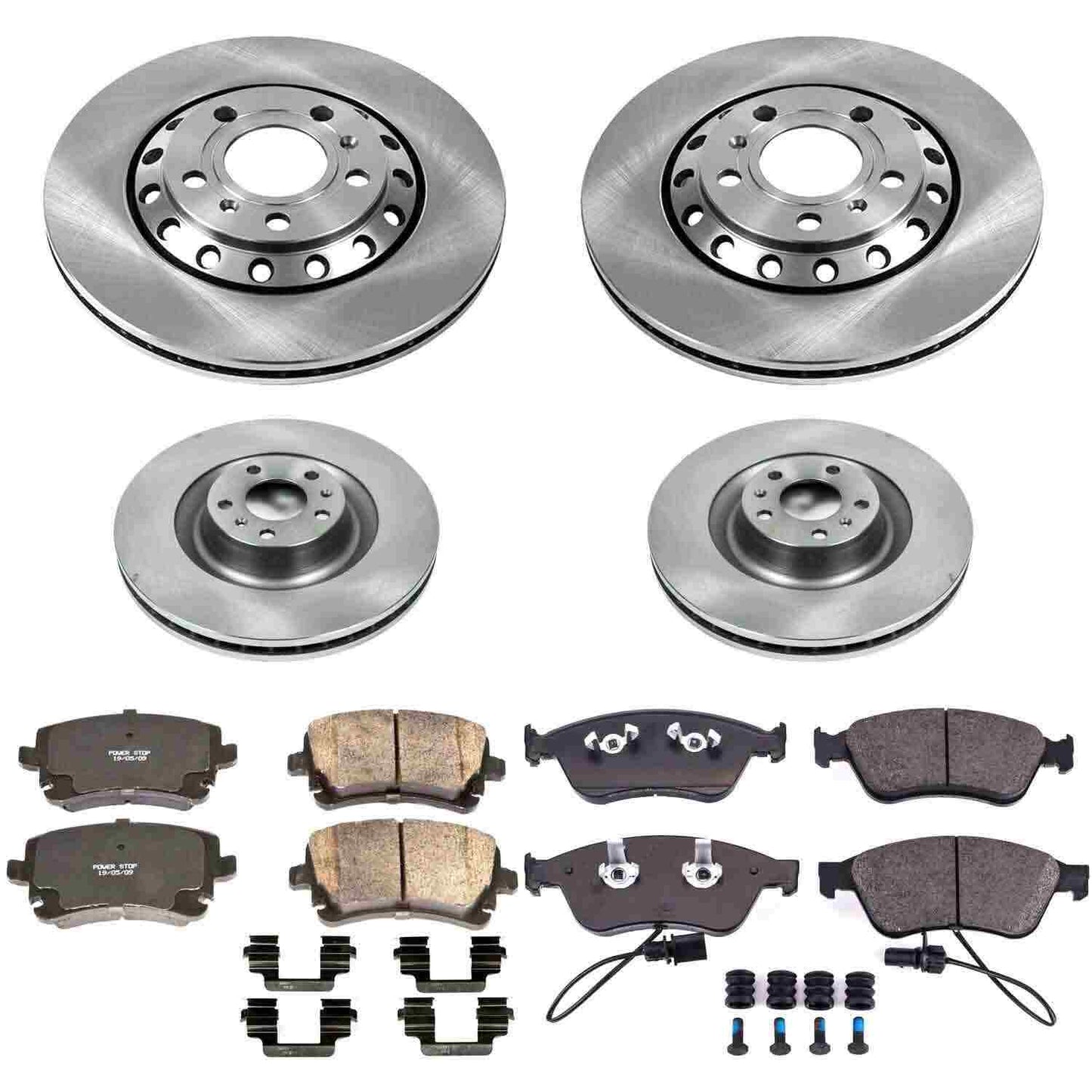 PowerStop Power Stop 03-10 Audi A8 Quattro Front & Rear Autospecialty Brake Kit KOE4008