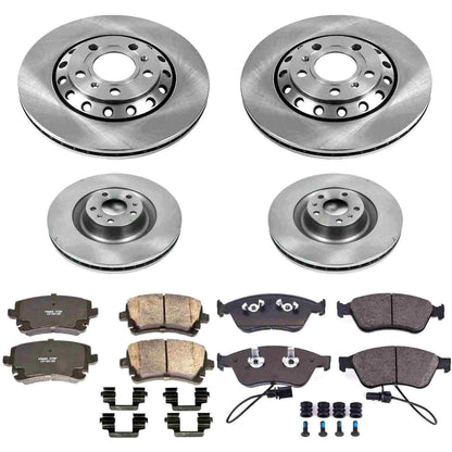 PowerStop Power Stop 03-10 Audi A8 Quattro Front & Rear Autospecialty Brake Kit KOE4008