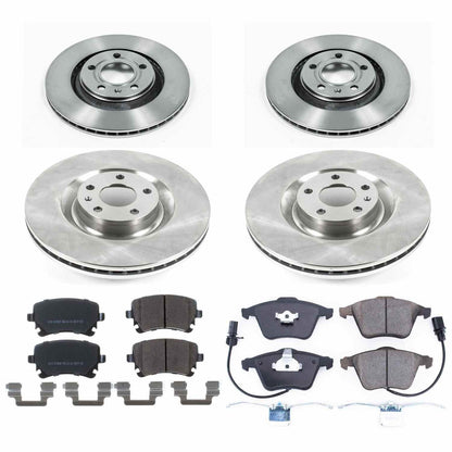 PowerStop Power Stop 04-09 Audi S4 Front & Rear Autospecialty Brake Kit KOE4010