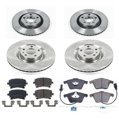 PowerStop Power Stop 04-09 Audi S4 Front & Rear Autospecialty Brake Kit KOE4010