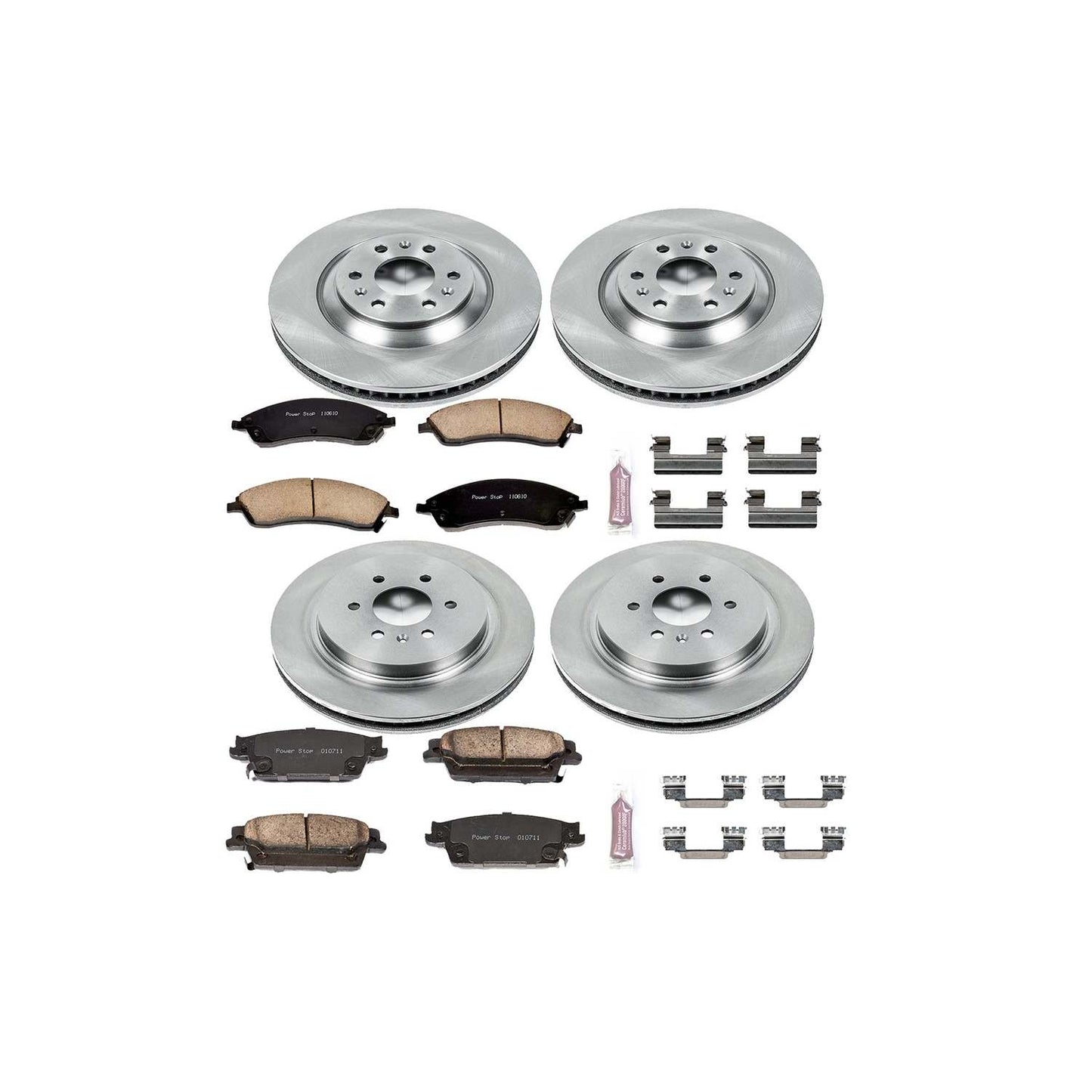 PowerStop Power Stop 04-09 Cadillac SRX Front & Rear Autospecialty Brake Kit KOE4014