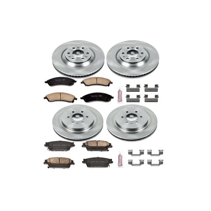 PowerStop Power Stop 04-09 Cadillac SRX Front & Rear Autospecialty Brake Kit KOE4014