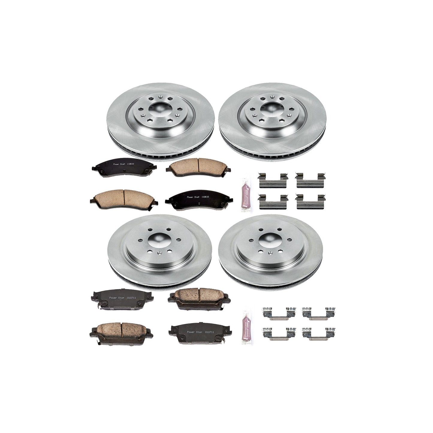PowerStop Power Stop 04-09 Cadillac SRX Front & Rear Autospecialty Brake Kit KOE4014