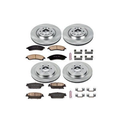 PowerStop Power Stop 04-09 Cadillac SRX Front & Rear Autospecialty Brake Kit KOE4014