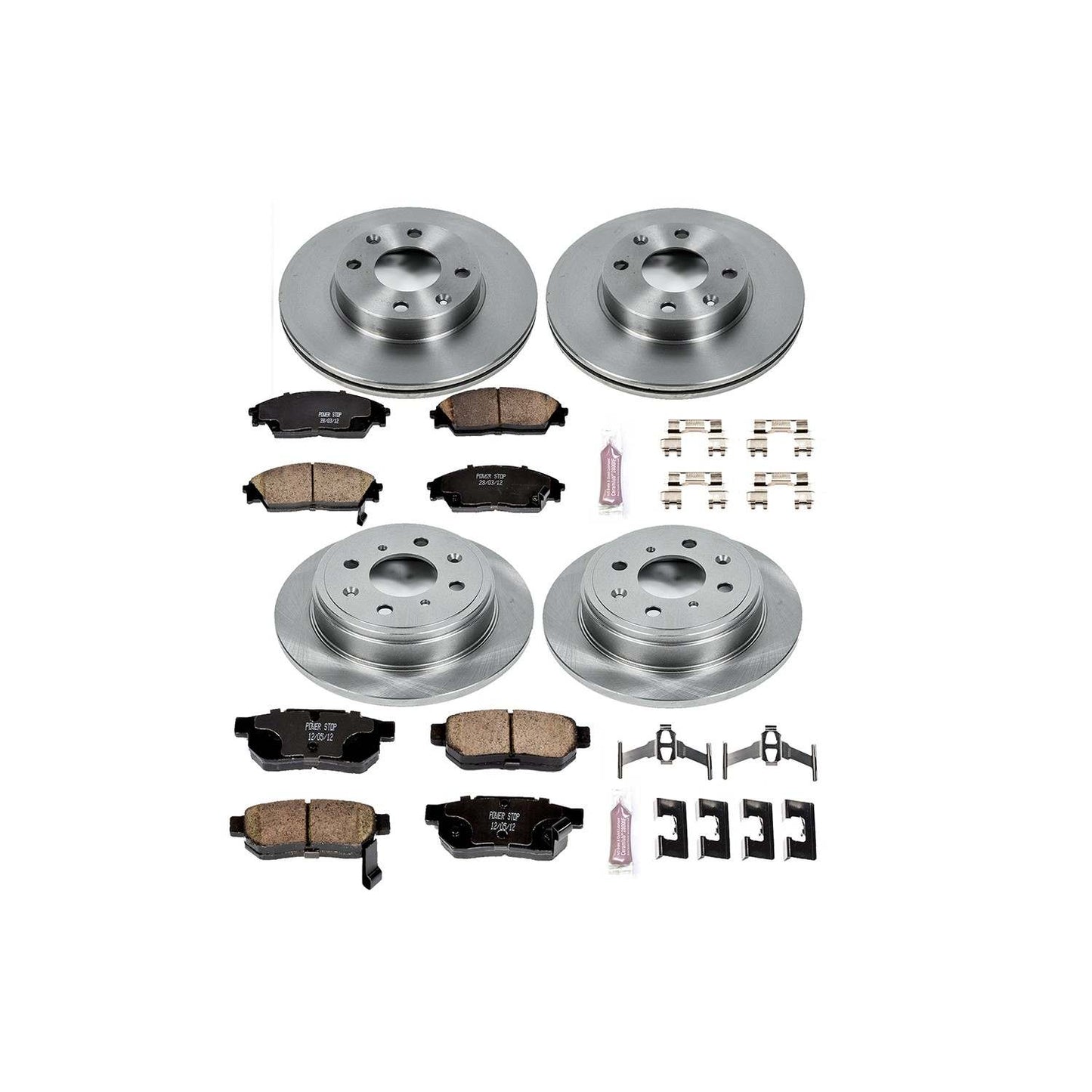 PowerStop Power Stop 90-91 Honda CRX Front & Rear Autospecialty Brake Kit KOE403