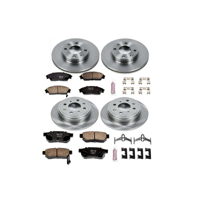 PowerStop Power Stop 90-91 Honda CRX Front & Rear Autospecialty Brake Kit KOE403