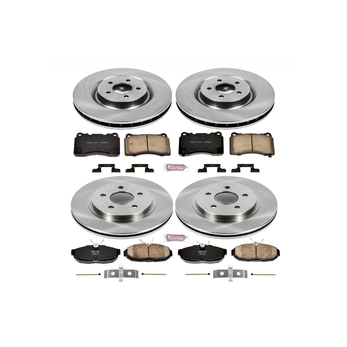PowerStop Power Stop 07-11 Ford Mustang Front & Rear Autospecialty Brake Kit KOE4042