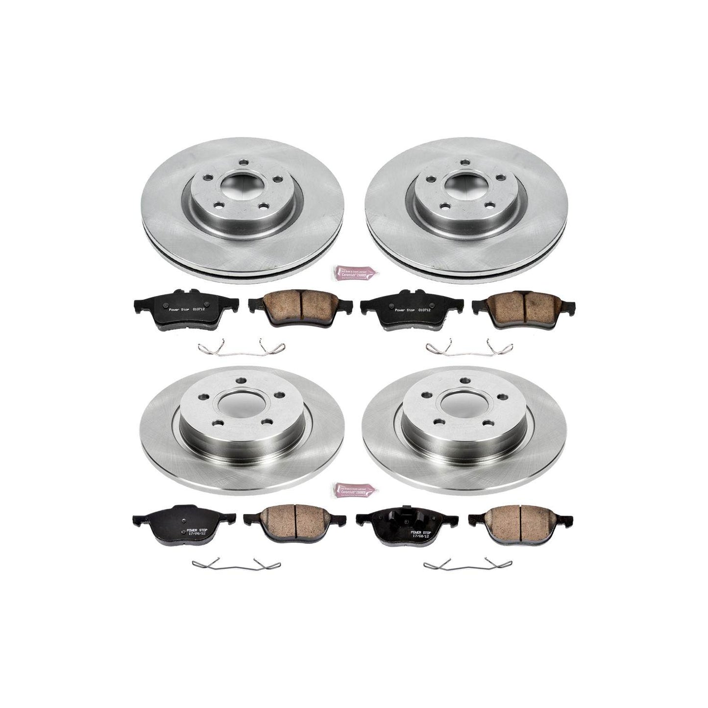 PowerStop Power Stop 08-13 Volvo C30 Front & Rear Autospecialty Brake Kit KOE4051