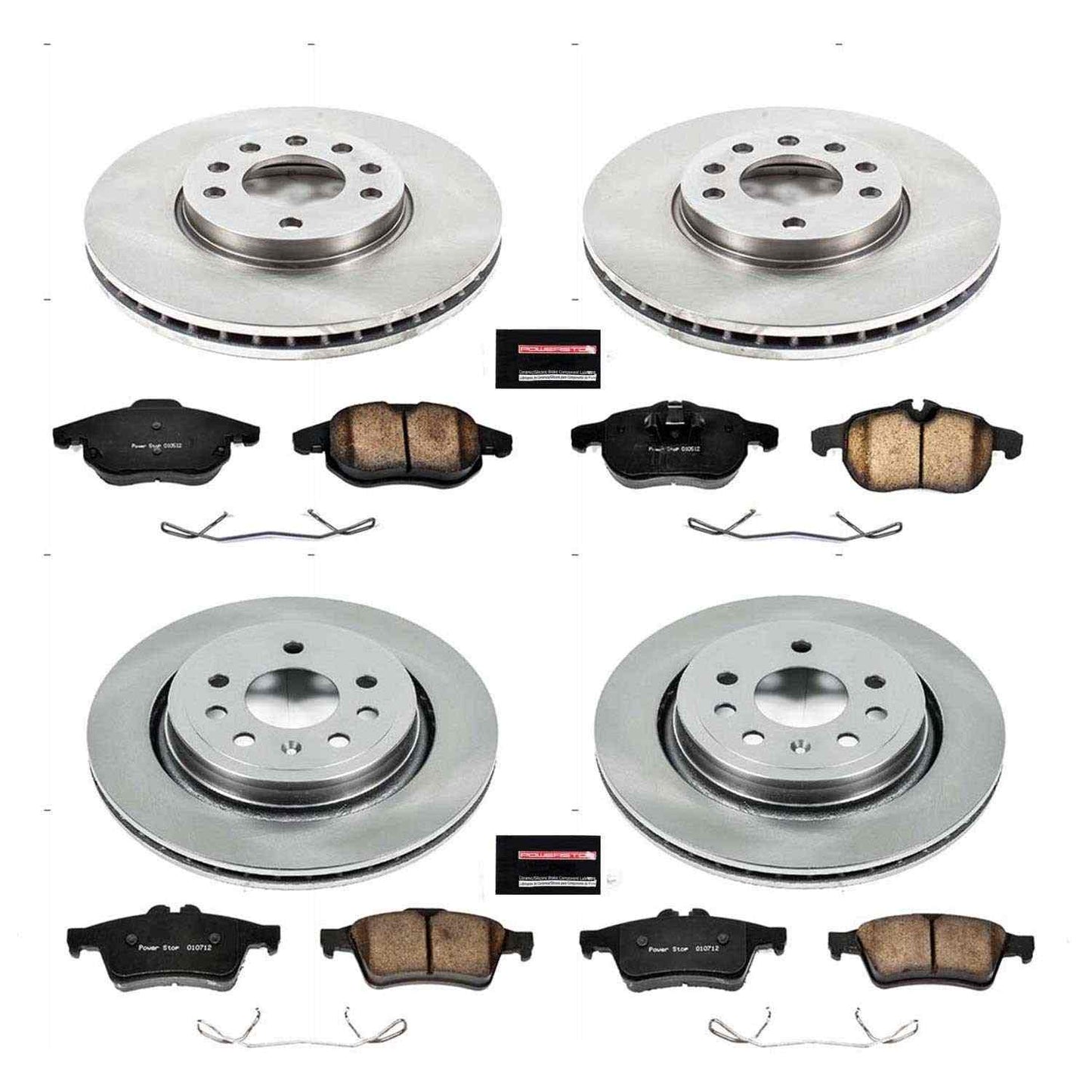 PowerStop Power Stop 06-07 Saab 9-3 Front & Rear Autospecialty Brake Kit KOE4054