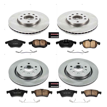 PowerStop Power Stop 06-07 Saab 9-3 Front & Rear Autospecialty Brake Kit KOE4054