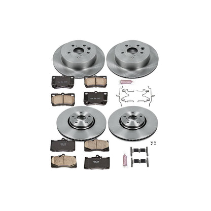 PowerStop Power Stop 07-11 Lexus GS350 Front & Rear Autospecialty Brake Kit KOE4070