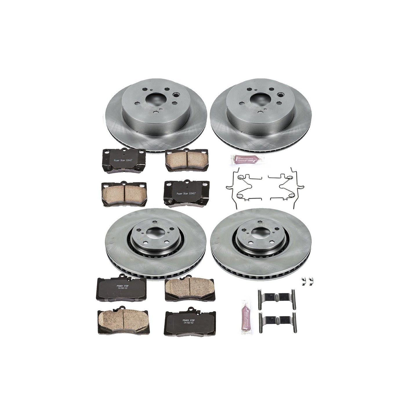 PowerStop Power Stop 07-11 Lexus GS350 Front & Rear Autospecialty Brake Kit KOE4071