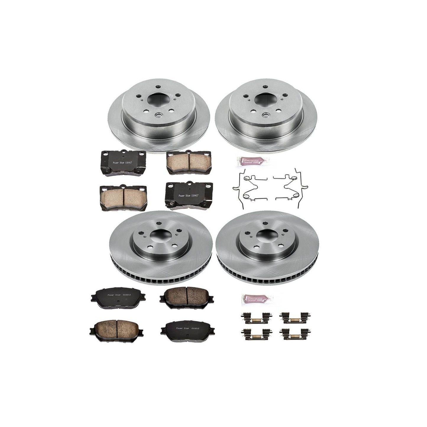 PowerStop Power Stop 09-13 Lexus IS250 Front & Rear Autospecialty Brake Kit KOE4076