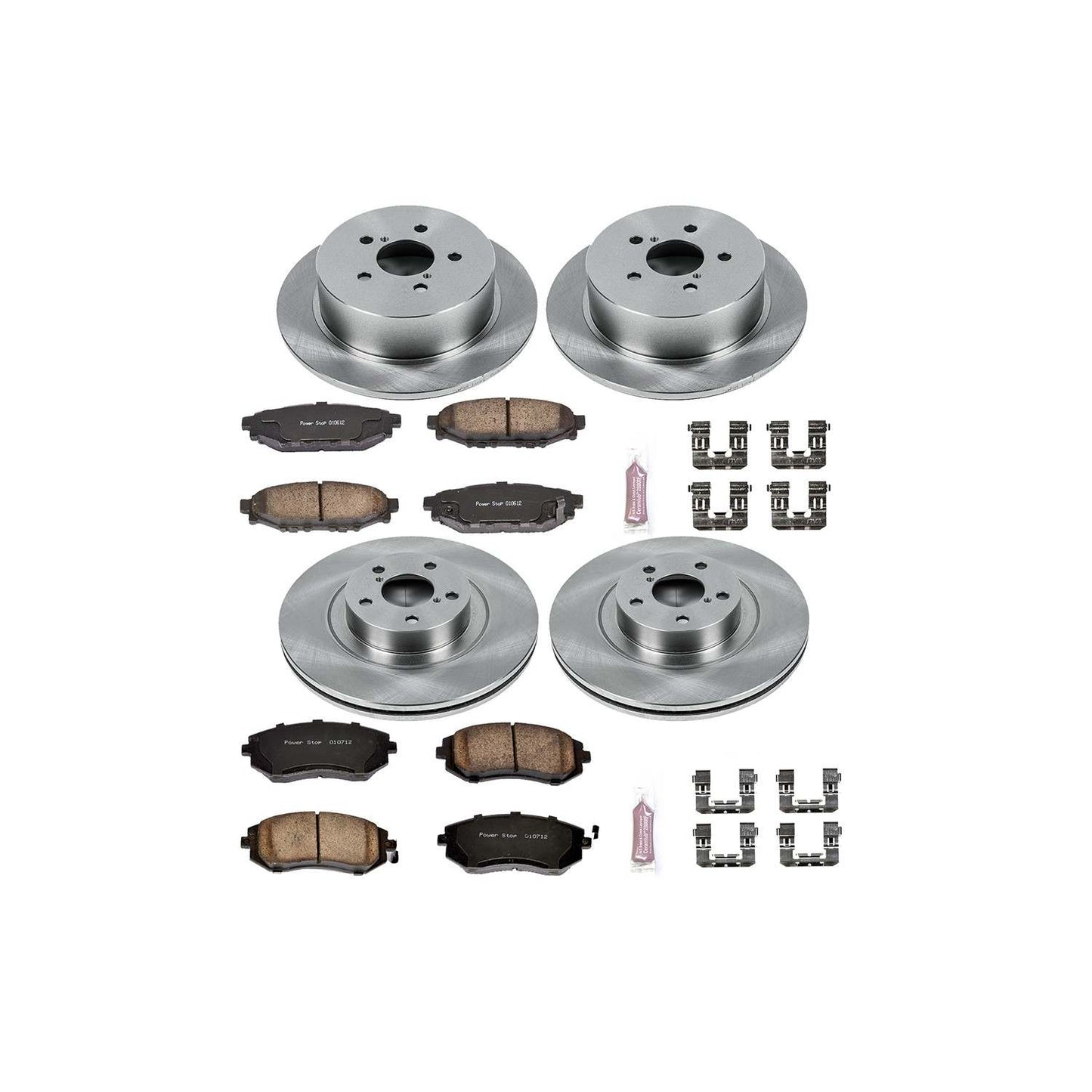 PowerStop Power Stop 06-09 Subaru Legacy Front & Rear Autospecialty Brake Kit KOE4079