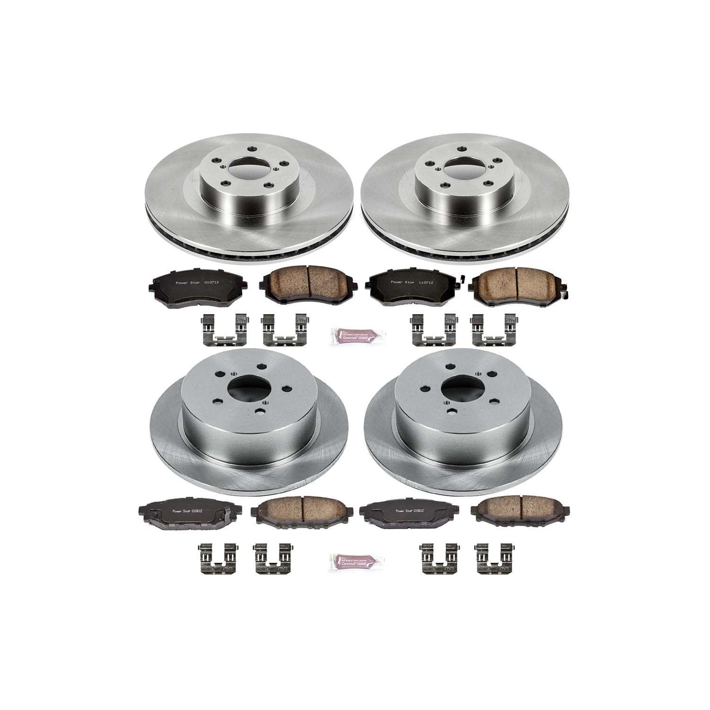 PowerStop Power Stop 2005 Subaru Legacy Front & Rear Autospecialty Brake Kit KOE4081