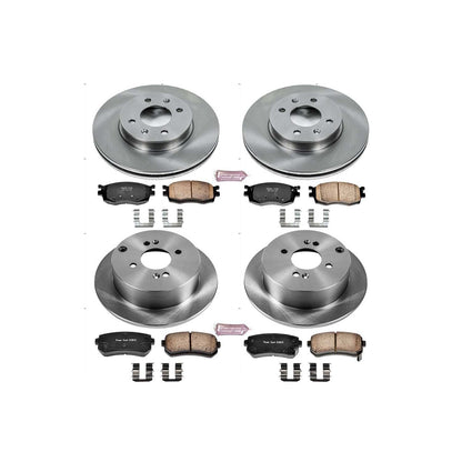 PowerStop Power Stop 06-07 Hyundai Accent Front & Rear Autospecialty Brake Kit KOE4091