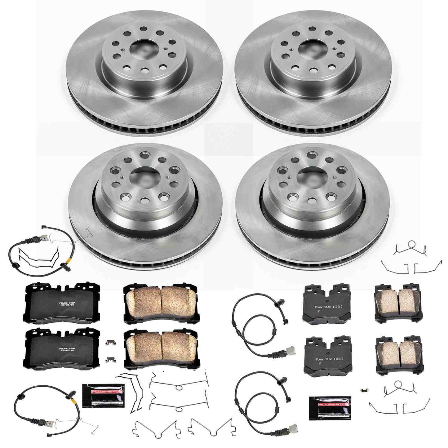 PowerStop Power Stop 07-09 Lexus LS460 Front & Rear Autospecialty Brake Kit KOE4111