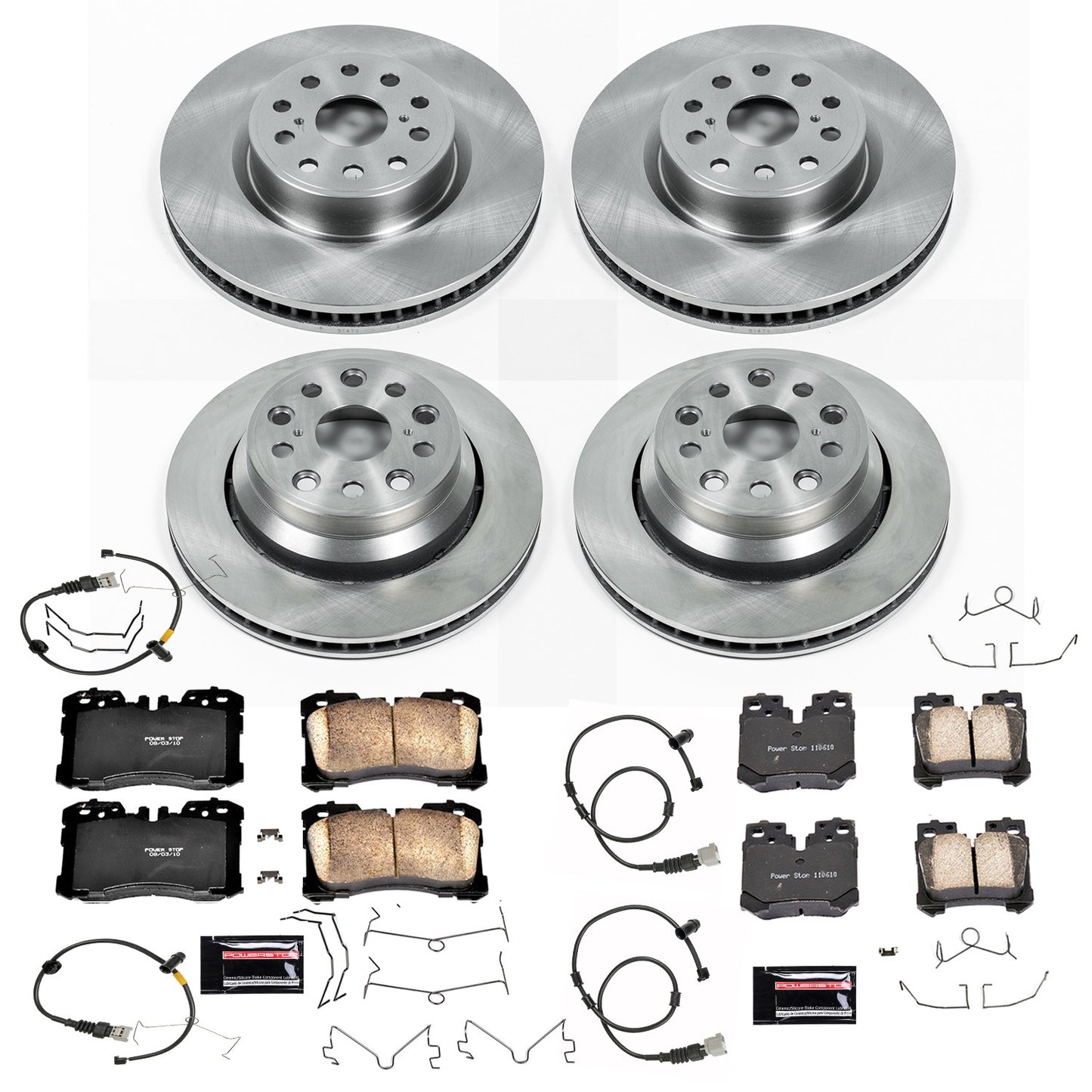 PowerStop Power Stop 07-09 Lexus LS460 Front & Rear Autospecialty Brake Kit KOE4111