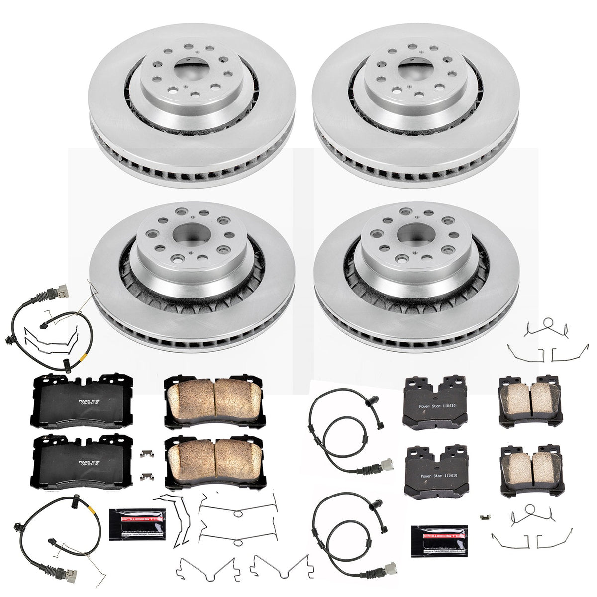 PowerStop Power Stop 07-09 Lexus LS460 Front & Rear Autospecialty Brake Kit KOE4112
