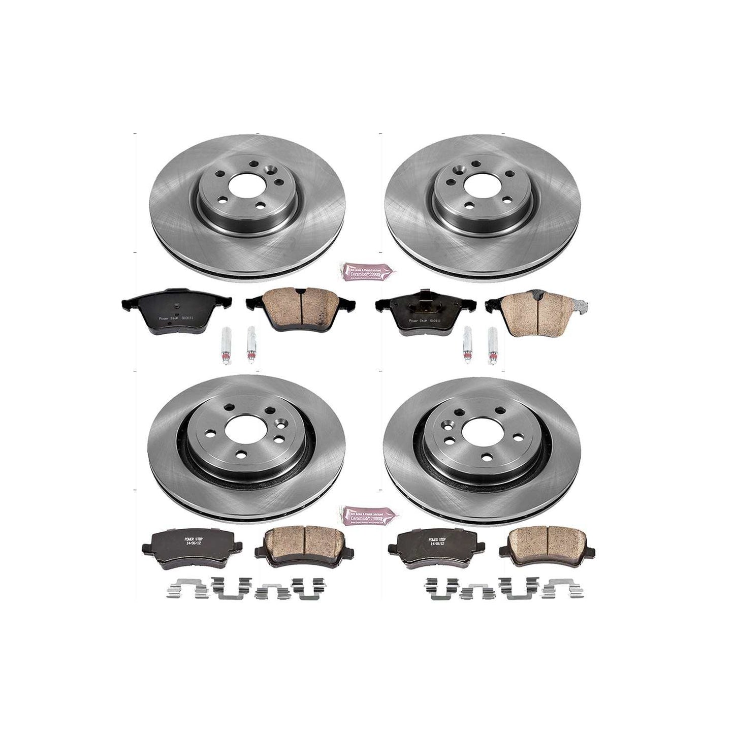 PowerStop Power Stop 15-18 Volvo S60 Front & Rear Autospecialty Brake Kit KOE4118