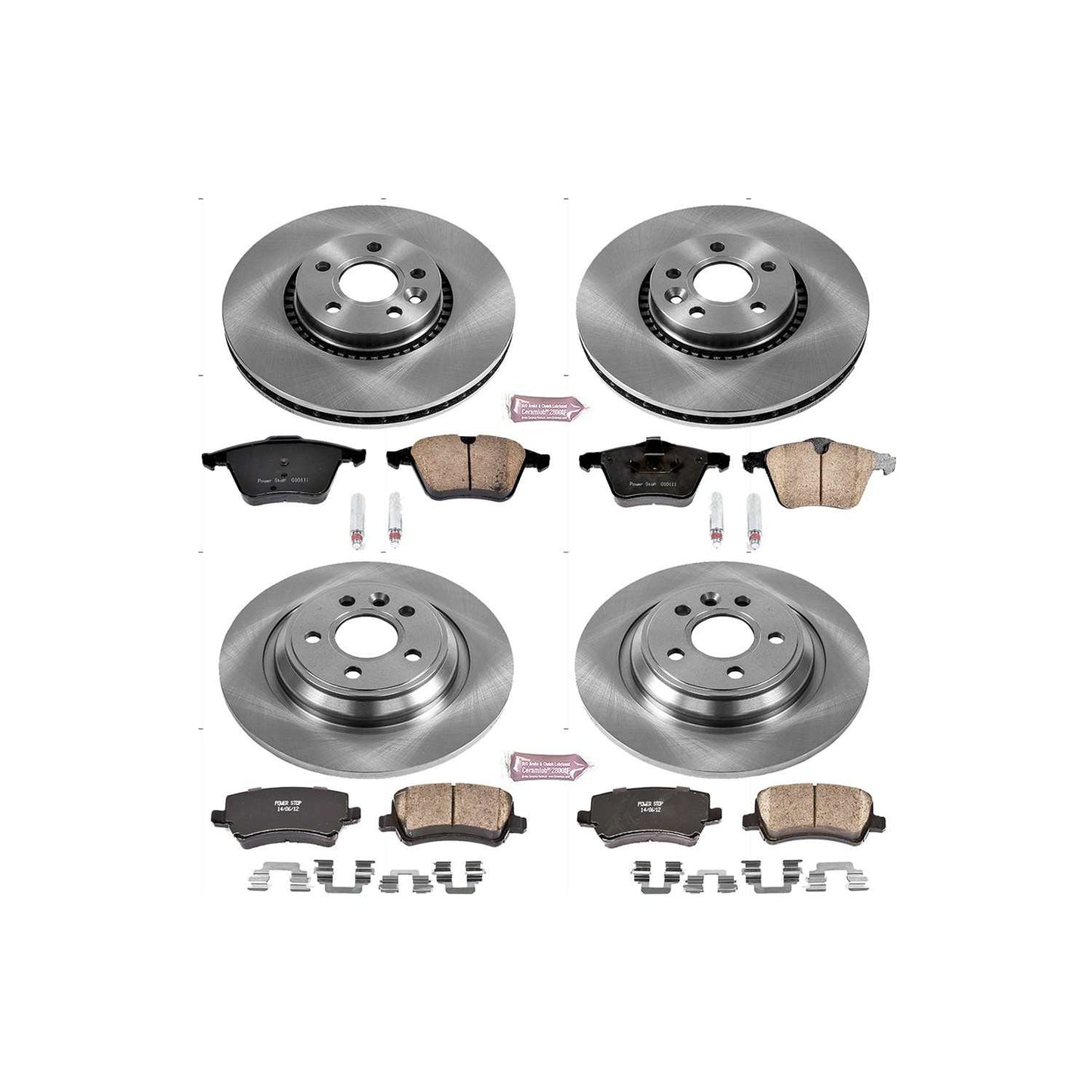 PowerStop Power Stop 17-18 Volvo S60 Front & Rear Autospecialty Brake Kit KOE4121