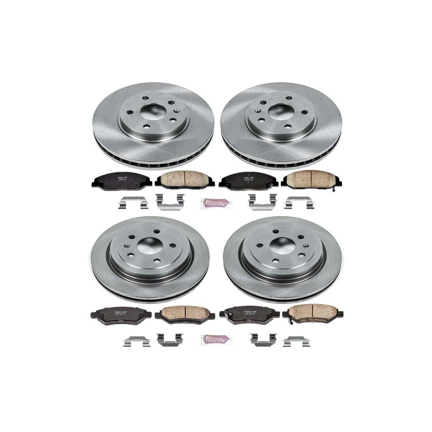 PowerStop Power Stop 08-14 Cadillac CTS Front & Rear Autospecialty Brake Kit KOE4134