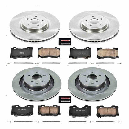 PowerStop Power Stop 08-13 Infiniti G37 Front & Rear Autospecialty Brake Kit KOE4138