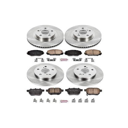 PowerStop Power Stop 09-10 Pontiac Vibe Front & Rear Autospecialty Brake Kit KOE4142