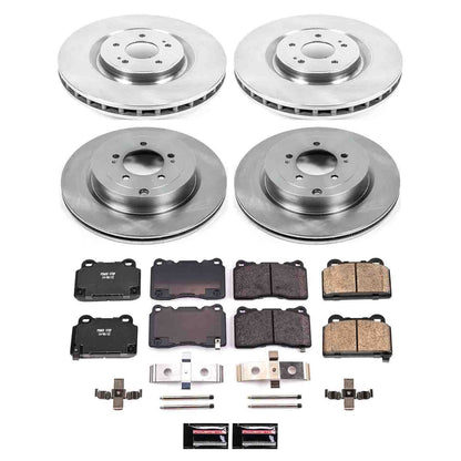 PowerStop Power Stop 08-15 Mitsubishi Lancer Front & Rear Autospecialty Brake Kit KOE4145