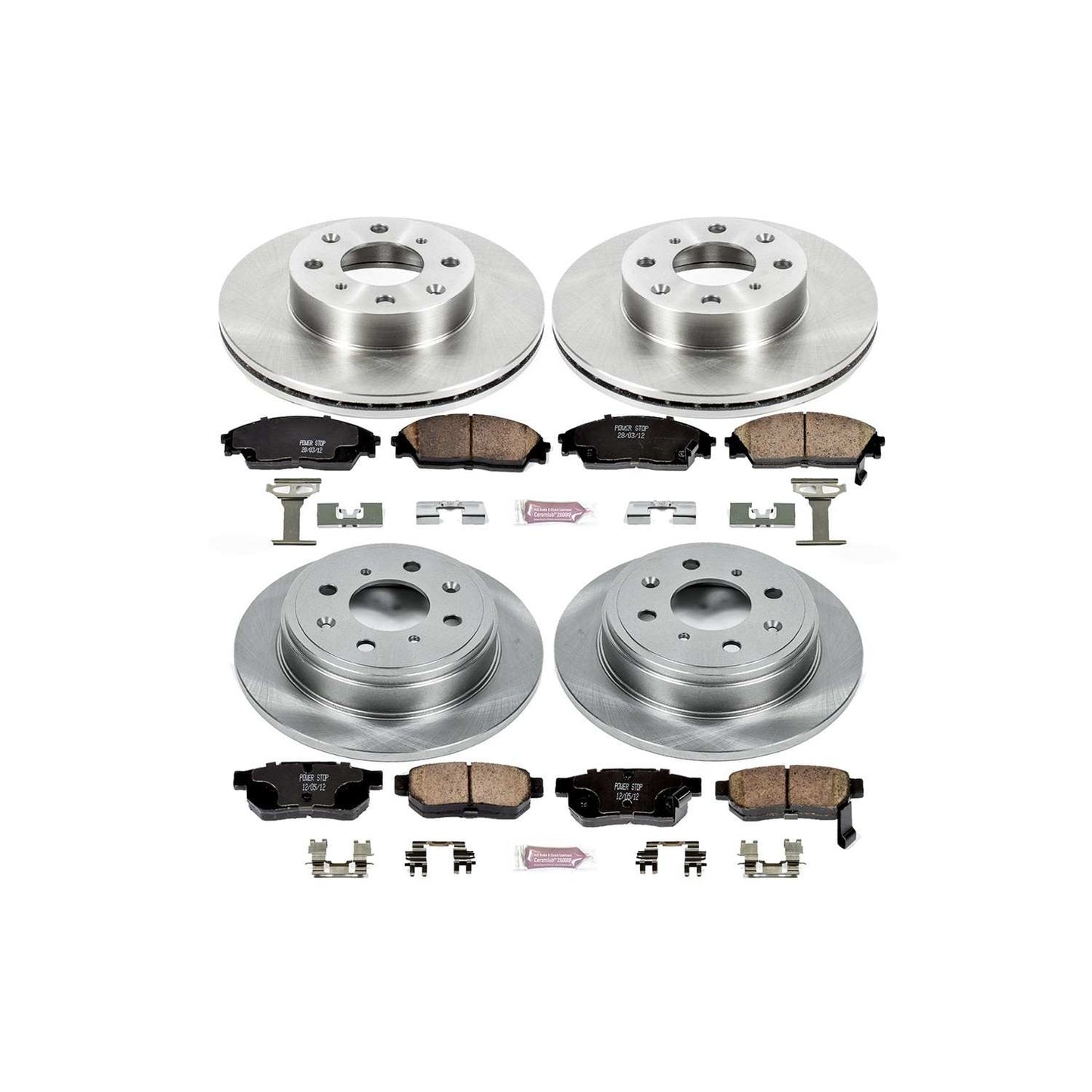 PowerStop Power Stop 88-90 Honda Prelude Front & Rear Autospecialty Brake Kit KOE4217