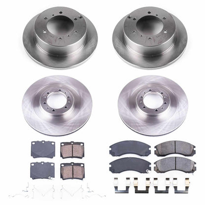 PowerStop Power Stop 00-04 Mitsubishi Montero Sport Front & Rear Autospecialty Brake Kit KOE4252