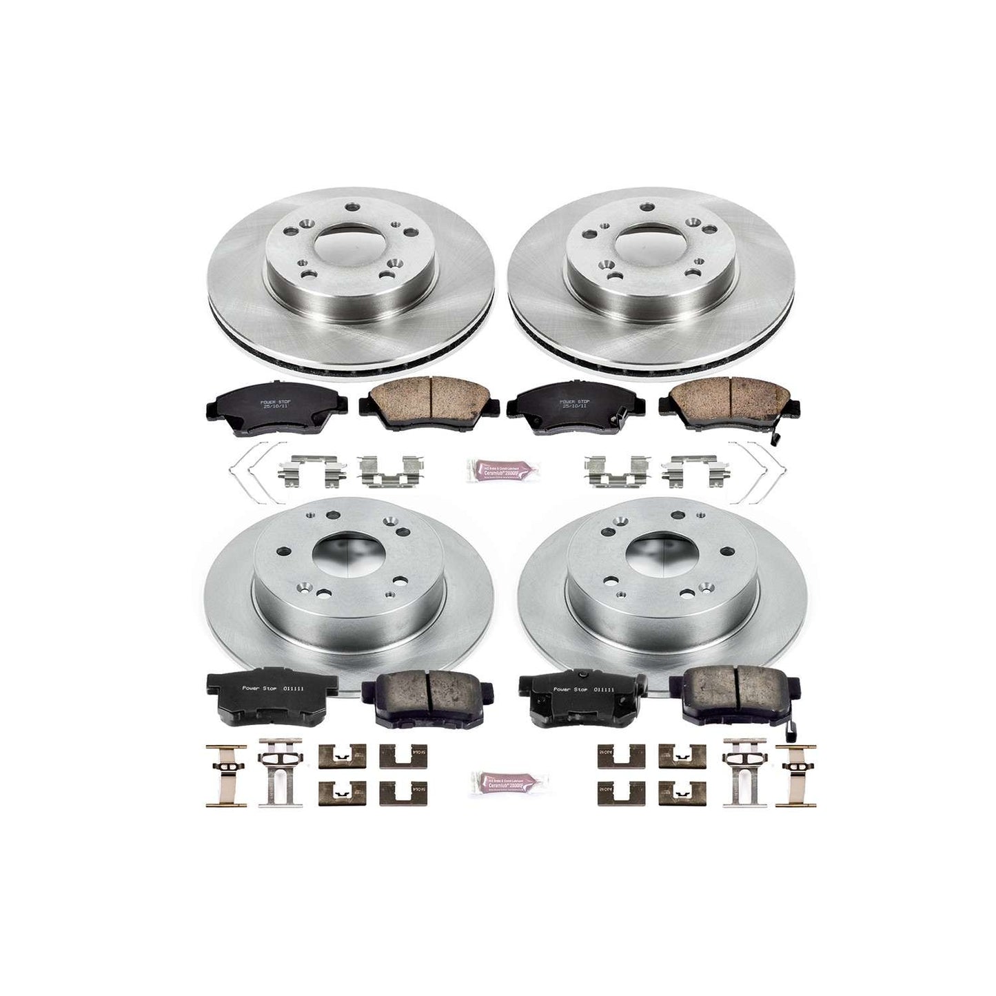 PowerStop Power Stop 09-11 Honda Civic Front & Rear Autospecialty Brake Kit KOE4276