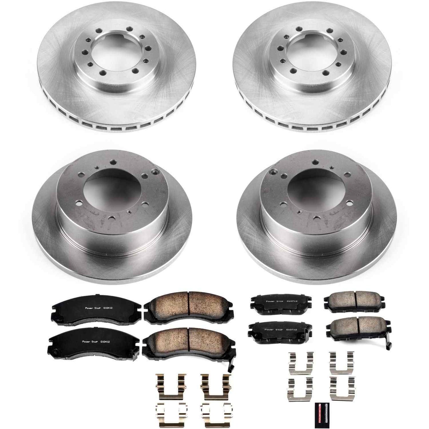 PowerStop Power Stop 91-96 Mitsubishi Montero Front & Rear Autospecialty Brake Kit KOE4305