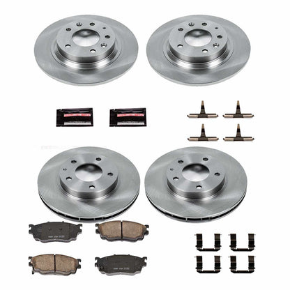 PowerStop Power Stop 98-02 Mazda 626 Front & Rear Autospecialty Brake Kit KOE4312