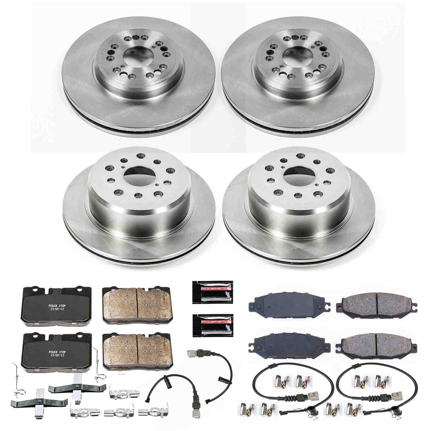 PowerStop Power Stop 95-00 Lexus LS400 Front & Rear Autospecialty Brake Kit KOE4337