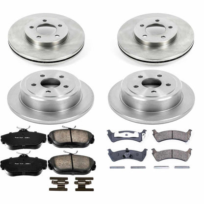 PowerStop Power Stop 95-98 Ford Windstar Front & Rear Autospecialty Brake Kit KOE4354