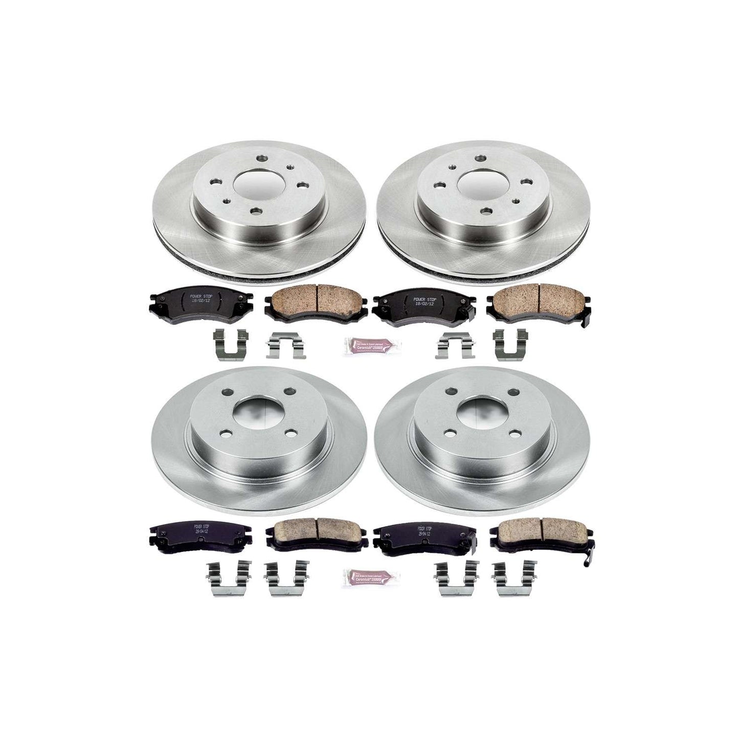 PowerStop Power Stop 96-98 Saturn SC1 Front & Rear Autospecialty Brake Kit KOE4378