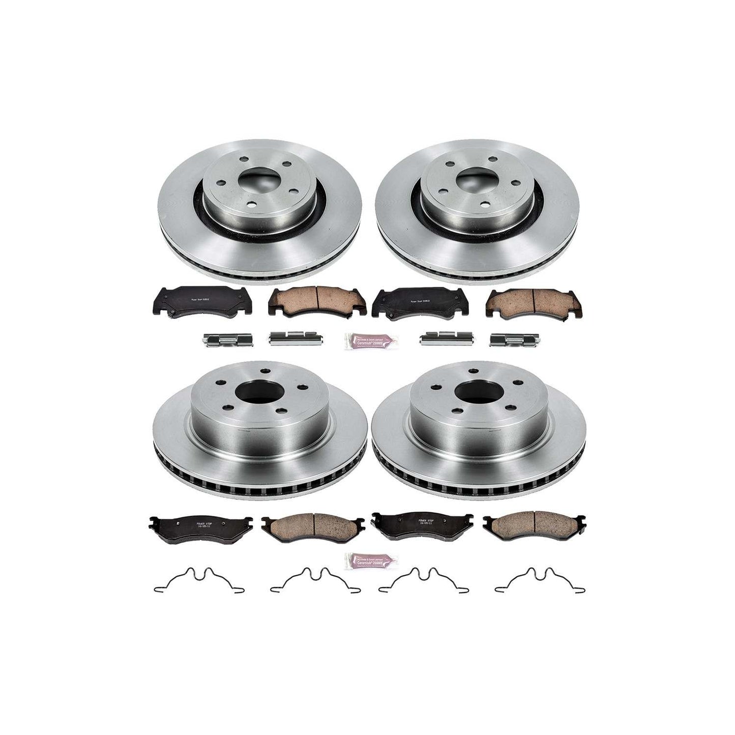 PowerStop Power Stop 05-06 Dodge Ram 1500 Front & Rear Autospecialty Brake Kit KOE4386