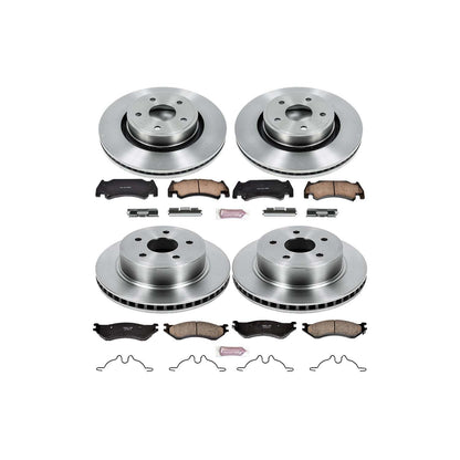 PowerStop Power Stop 05-06 Dodge Ram 1500 Front & Rear Autospecialty Brake Kit KOE4386