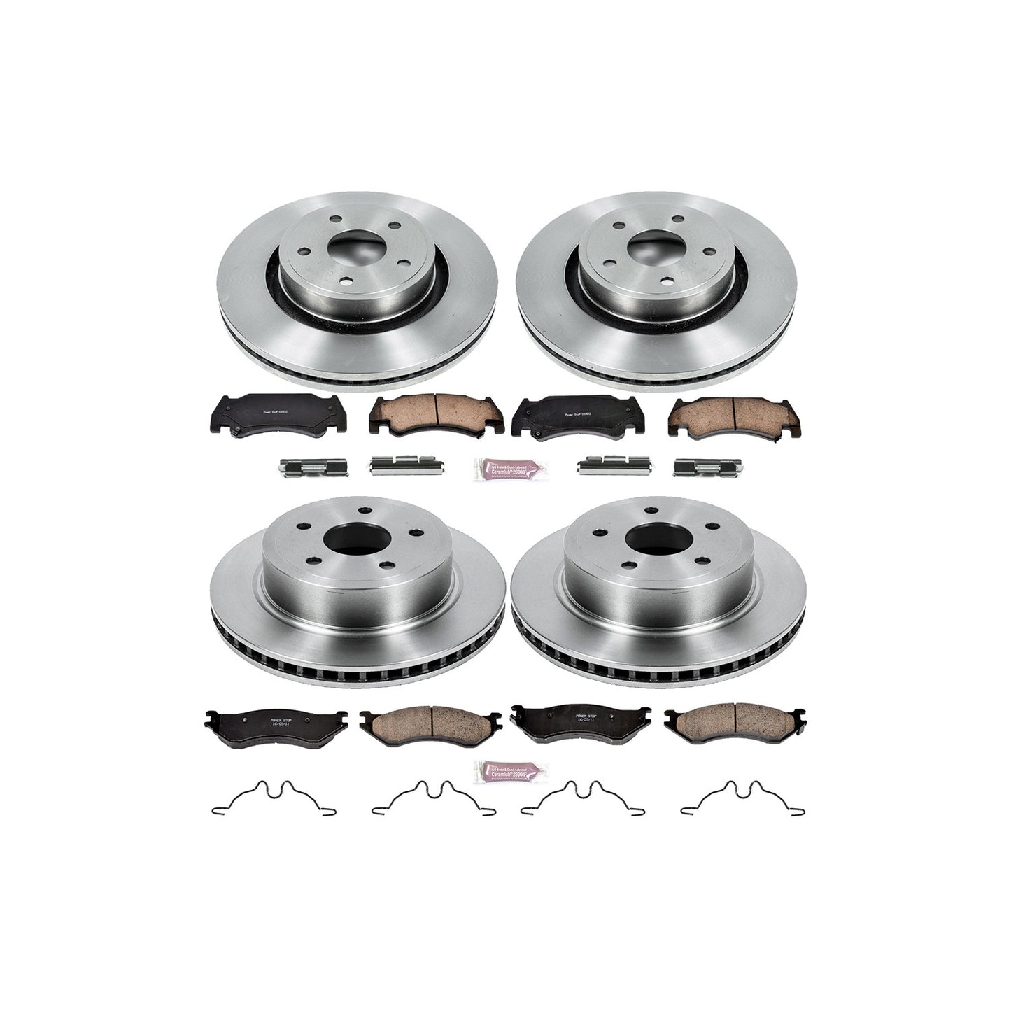 PowerStop Power Stop 05-06 Dodge Ram 1500 Front & Rear Autospecialty Brake Kit KOE4386
