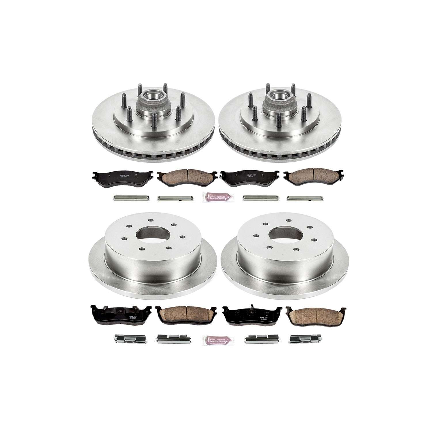 PowerStop Power Stop 00-01 Ford F-150 Front & Rear Autospecialty Brake Kit KOE4390