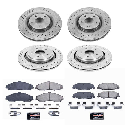 PowerStop Power Stop 06-09 Cadillac XLR Front & Rear Autospecialty Brake Kit KOE4400