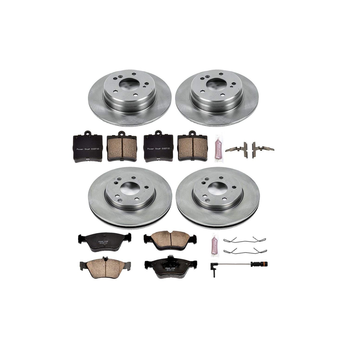 PowerStop Power Stop 99-00 Mercedes-Benz C230 Front & Rear Autospecialty Brake Kit KOE4417
