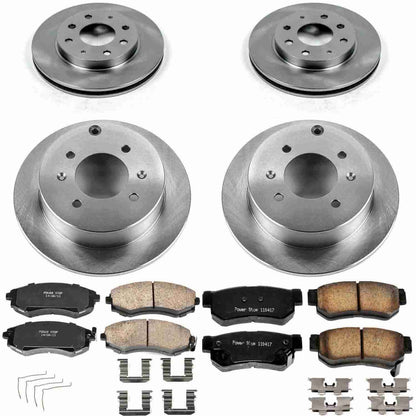 PowerStop Power Stop 99-01 Hyundai Sonata Front & Rear Autospecialty Brake Kit KOE4444