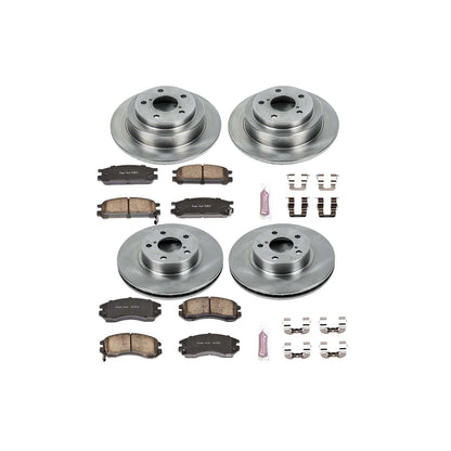 PowerStop Power Stop 93-96 Subaru Impreza Front & Rear Autospecialty Brake Kit KOE444